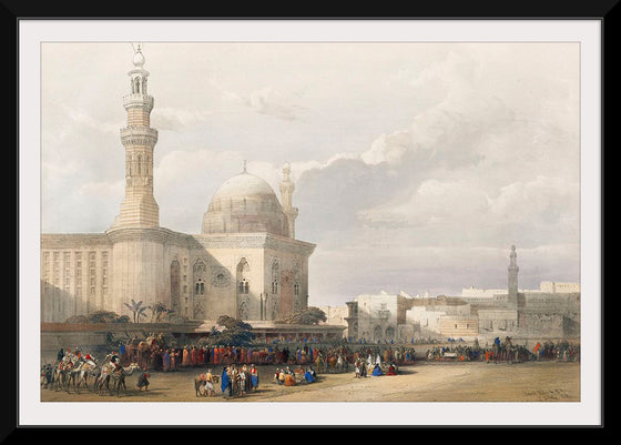 "Mosque of Sultan Hassan from the Great Square of the Rumeyleh (1796-1864)", David Roberts