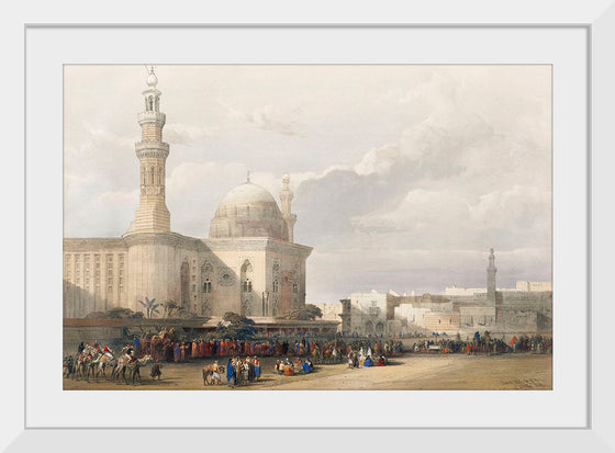 "Mosque of Sultan Hassan from the Great Square of the Rumeyleh (1796-1864)", David Roberts