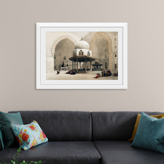 "Mosque of Sultan Hassan Cairo (1796-1864)", David Roberts