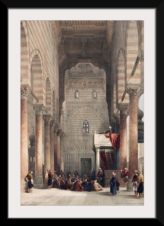 "Interior of the Mosque of the Metwalys (Metwalis) (1796-1864)", David Roberts