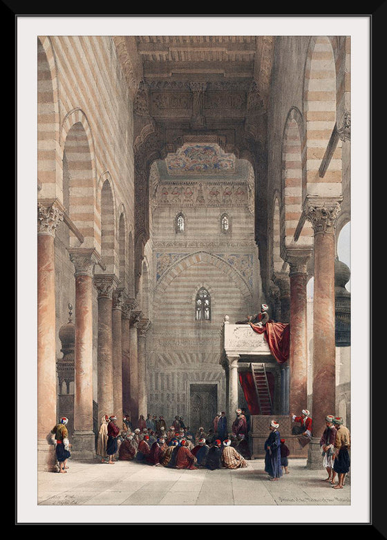 "Interior of the Mosque of the Metwalys (Metwalis) (1796-1864)", David Roberts