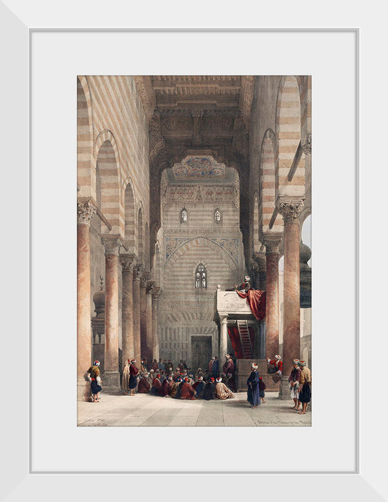 "Interior of the Mosque of the Metwalys (Metwalis) (1796-1864)", David Roberts