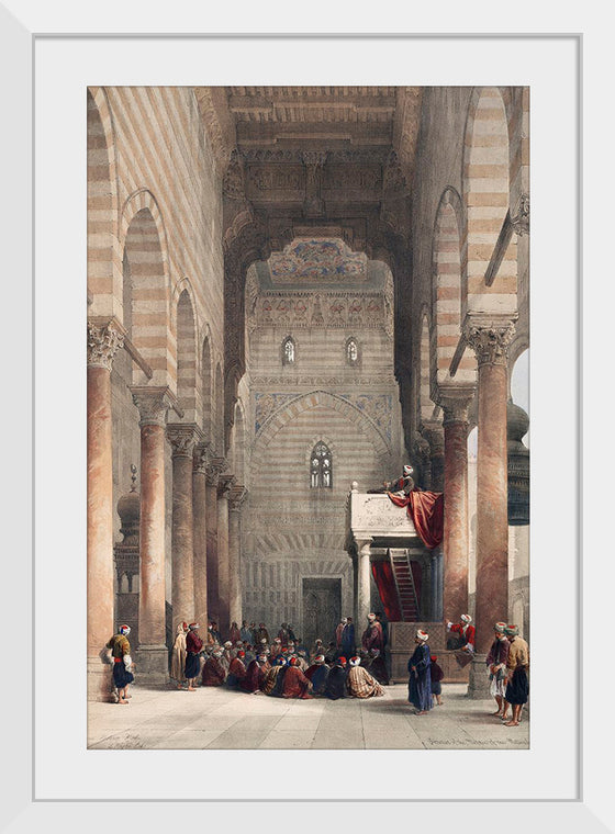 "Interior of the Mosque of the Metwalys (Metwalis) (1796-1864)", David Roberts