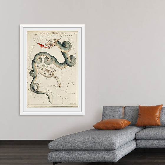 "Astronomical Chart of Draco and the Ursa Minor (1831)", Sidney Hall