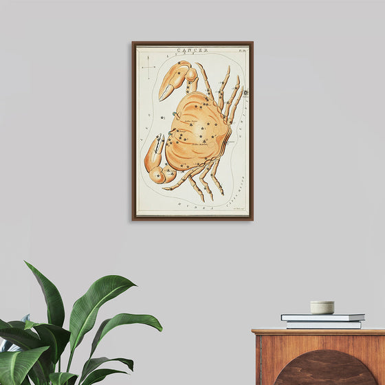 "Astronomical Chart for Cancer (1831)", Sidney Hall