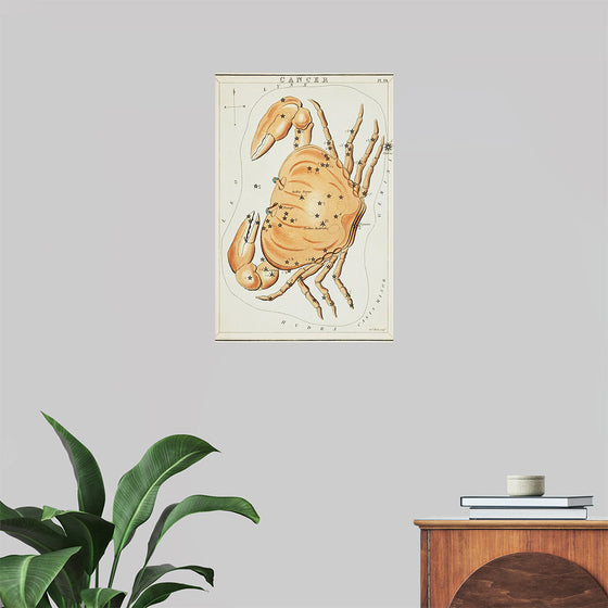 "Astronomical Chart for Cancer (1831)", Sidney Hall