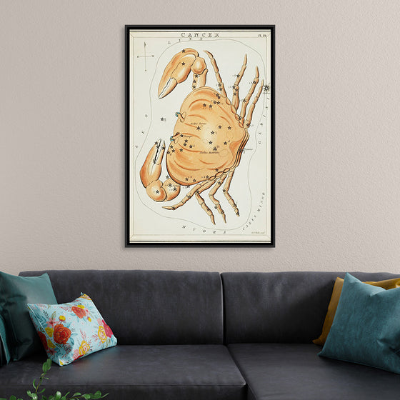 "Astronomical Chart for Cancer (1831)", Sidney Hall