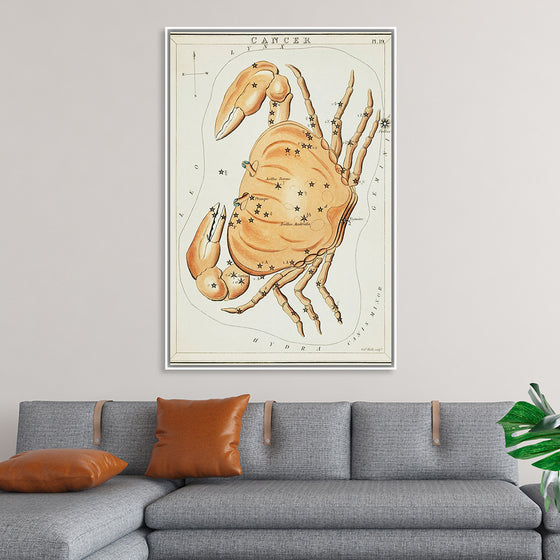 "Astronomical Chart for Cancer (1831)", Sidney Hall