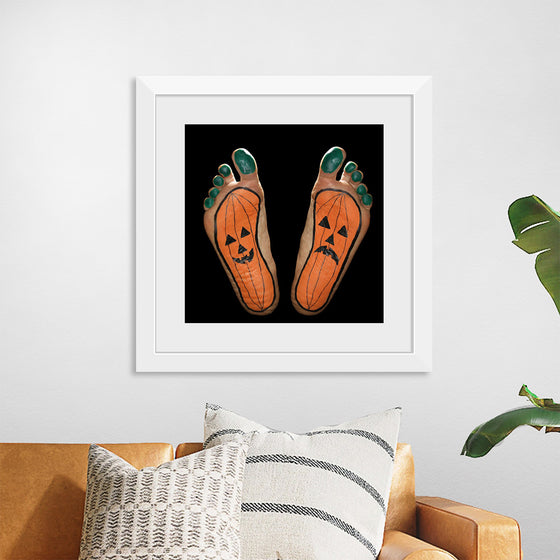 "Halloween Pumpkin Feet" Painted Feet