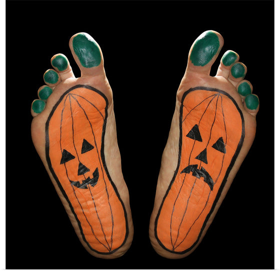 "Halloween Pumpkin Feet" Painted Feet