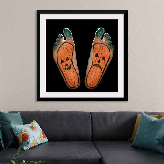 "Halloween Pumpkin Feet" Painted Feet