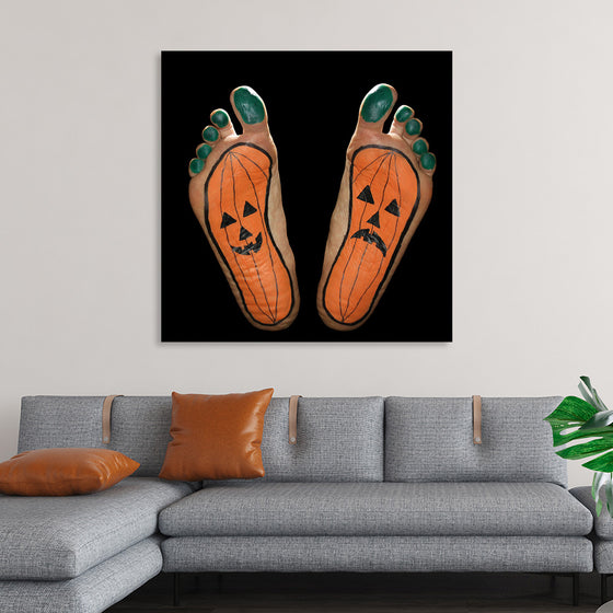 "Halloween Pumpkin Feet" Painted Feet