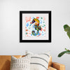 "Abstract Pattern-Filled Seahorse"