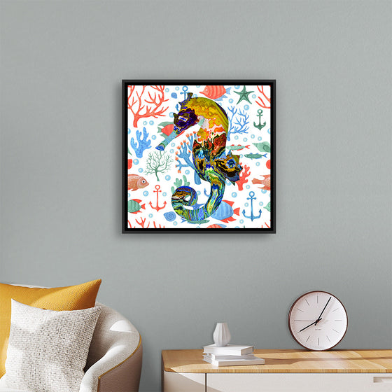 "Abstract Pattern-Filled Seahorse"