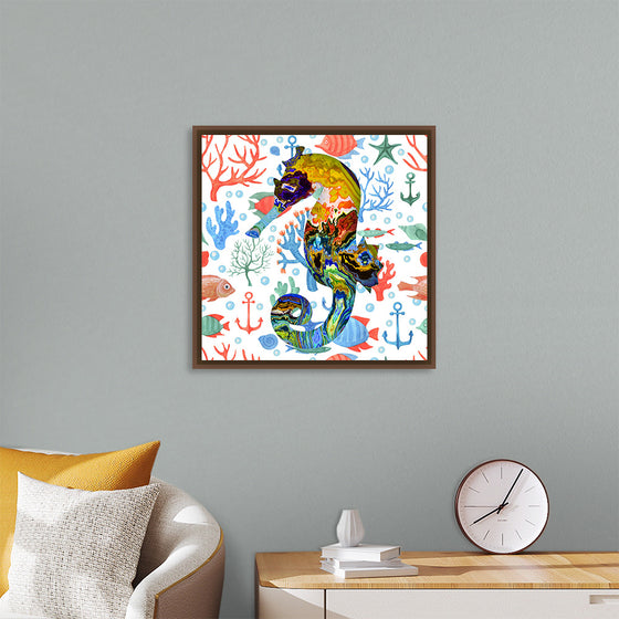 "Abstract Pattern-Filled Seahorse"