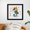 "Abstract Pattern-Filled Seahorse"