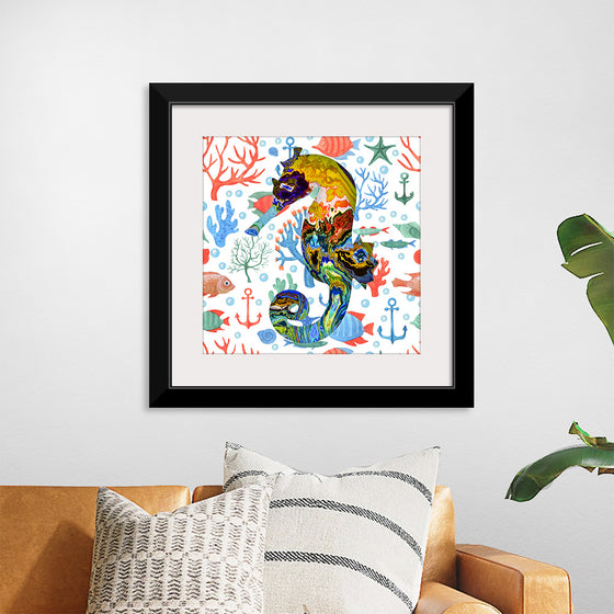 "Abstract Pattern-Filled Seahorse"