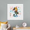 "Abstract Pattern-Filled Seahorse"