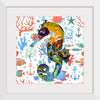 "Abstract Pattern-Filled Seahorse"