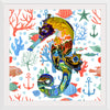 "Abstract Pattern-Filled Seahorse"