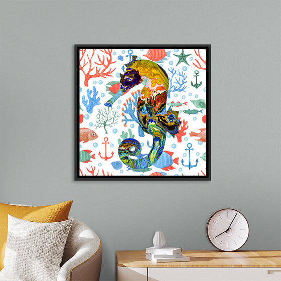 "Abstract Pattern-Filled Seahorse"