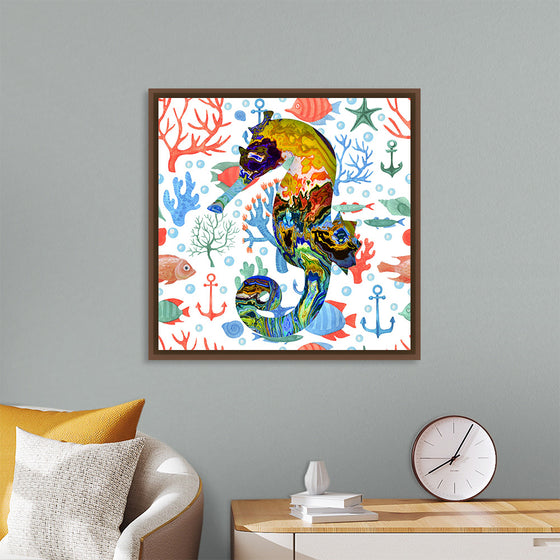 "Abstract Pattern-Filled Seahorse"