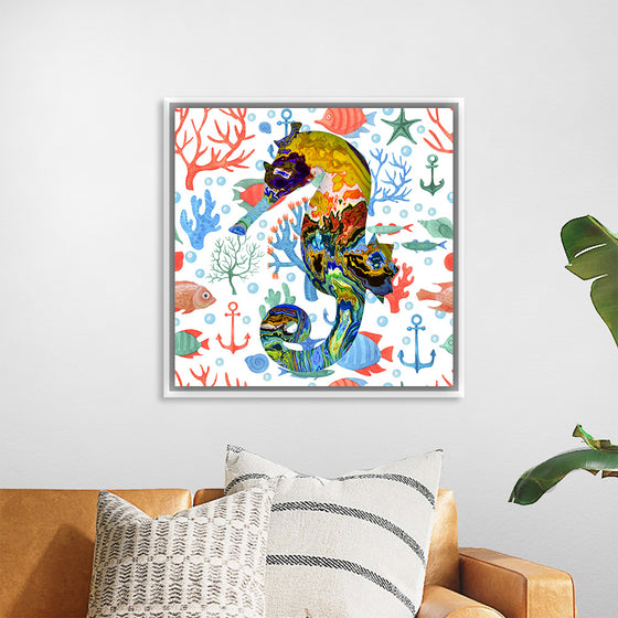 "Abstract Pattern-Filled Seahorse"