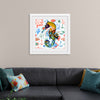 "Abstract Pattern-Filled Seahorse"