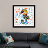 "Abstract Pattern-Filled Seahorse"