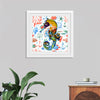 "Abstract Pattern-Filled Seahorse"