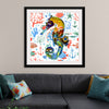 "Abstract Pattern-Filled Seahorse"