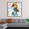 "Abstract Pattern-Filled Seahorse"