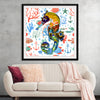 "Abstract Pattern-Filled Seahorse"