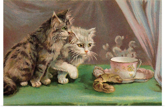 "Afternoon Tea Cats 1910"