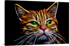  Illuminate your space with the mesmerizing gaze of “Neon Cat,” a limited edition print capturing the enigmatic allure of a cat, rendered in electrifying neon strokes. Every strand of fur and whisker is accentuated, glowing with life, as the feline’s piercing green eyes draw you into a world where art and nature converge. 