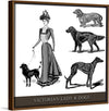 "Victorian Lady & Dogs"