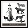 "Victorian Lady & Dogs"