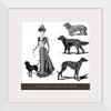 "Victorian Lady & Dogs"