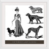 "Victorian Lady & Dogs"