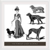 "Victorian Lady & Dogs"