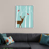 "Deer in Winter Forest"