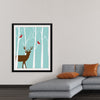 "Deer in Winter Forest"