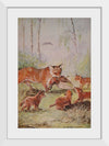 "Vixen & Cubs Fox (1910)", Maude Scrivener