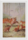 "Vixen & Cubs Fox (1910)", Maude Scrivener