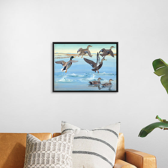 "Vintage Ducks Painting"