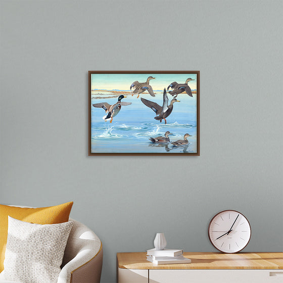 "Vintage Ducks Painting"