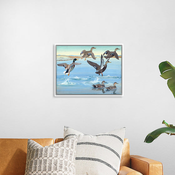 "Vintage Ducks Painting"