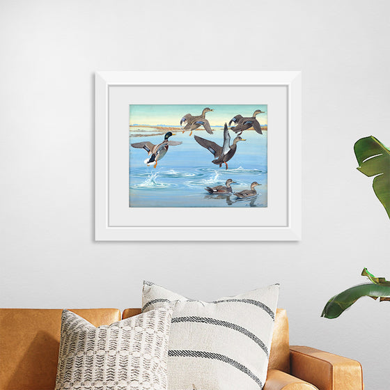 "Vintage Ducks Painting"