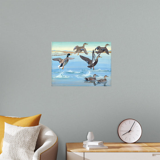 "Vintage Ducks Painting"