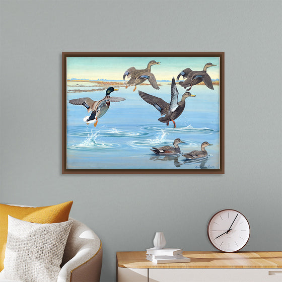 "Vintage Ducks Painting"